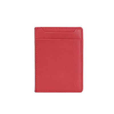 Porta Cartão Pequeno Atanado Vermelho