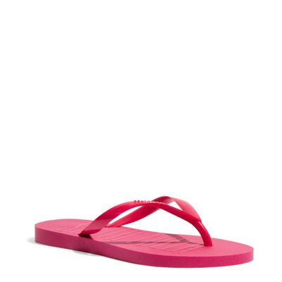 Chinelo Flip Flop Borracha Rosa Fúcsia