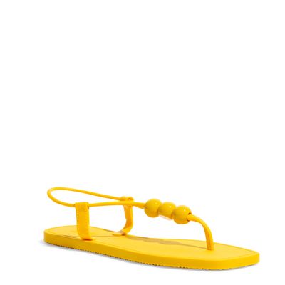 Rasteira Borracha Amarelo Jelly