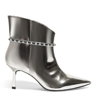 Bota Specchio Prata Metalizado Salto Fino