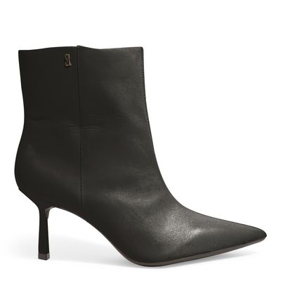 Bota Couro Nobre Preto Salto Fino