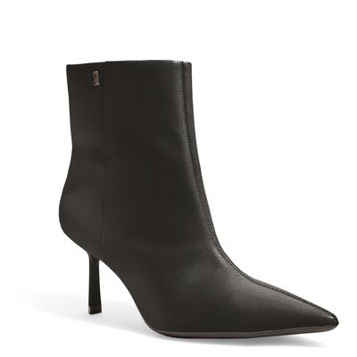 Bota Couro Nobre Preto Salto Fino
