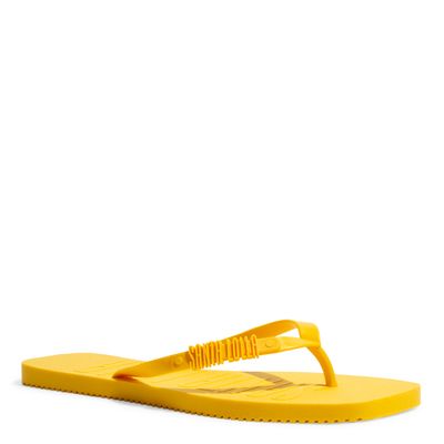 Chinelo Flip Flop Borracha Amarelo Jelly