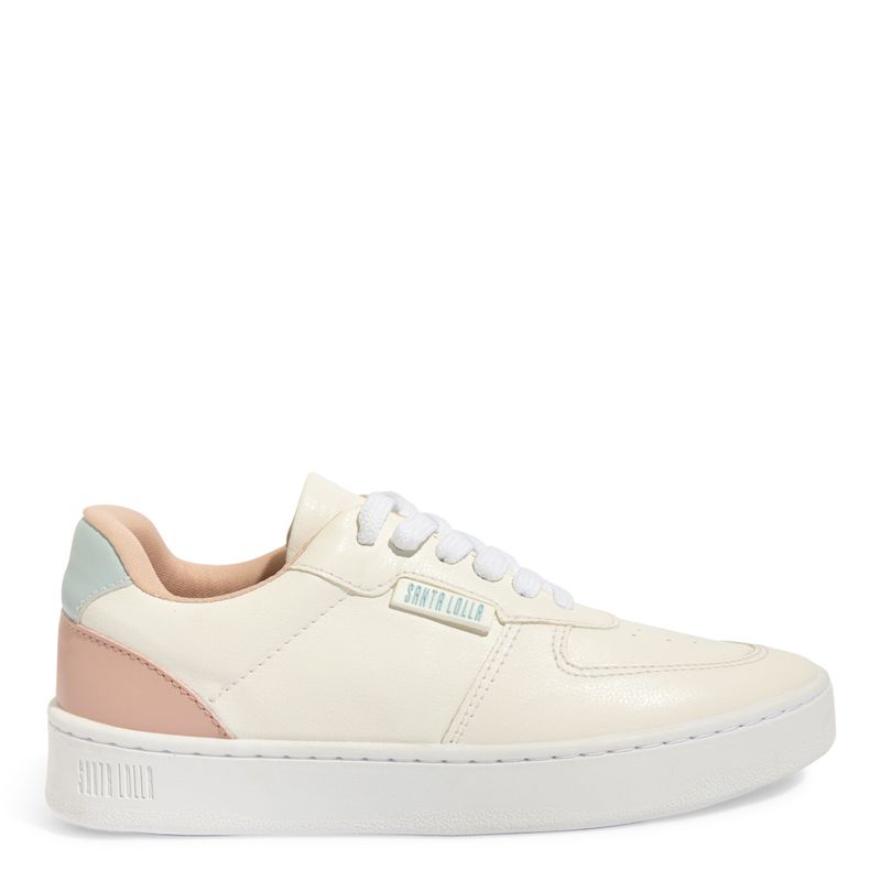 Tênis Flat Floater Off White Cadarço - Santa Lolla Tênis Flat Floater Off White Cadarço - Santa Lolla