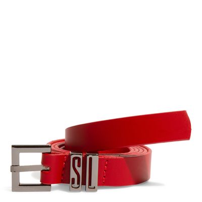 Cinto Couro Soleta Vermelho