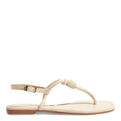 Rasteira Salomé Napa Soft Off White