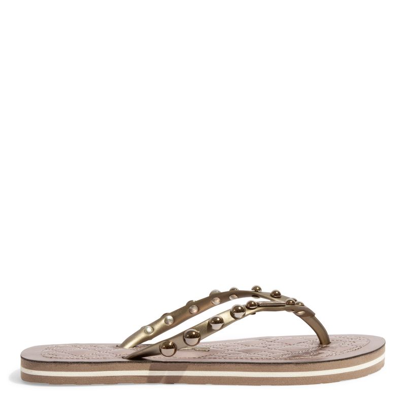 Chinelo Flip Flop Borracha Prata - Santa Lolla