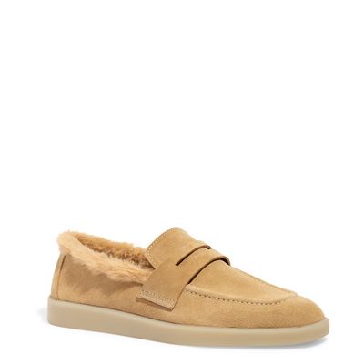 Mocassim Couro Camurça Premium Bege