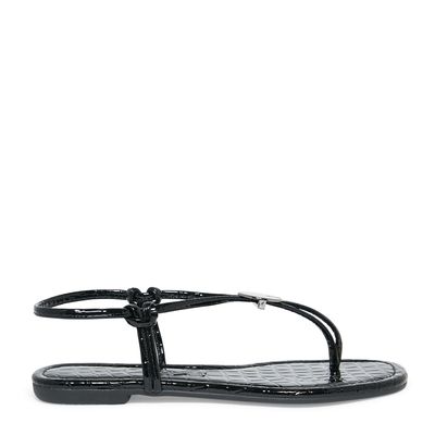 Rasteira Croco Capri Preta