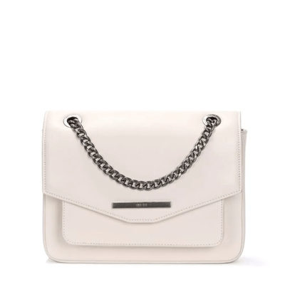 Bolsa Envelope Creme Alça Tiracolo Corrente