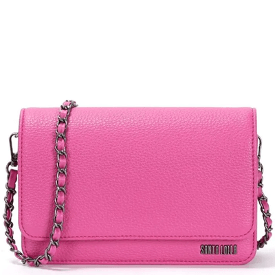 Bolsa Rosa Pink Pequena Alça Transversal Corrente