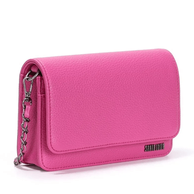 Bolsa Rosa Pink Pequena Alça Transversal Corrente
