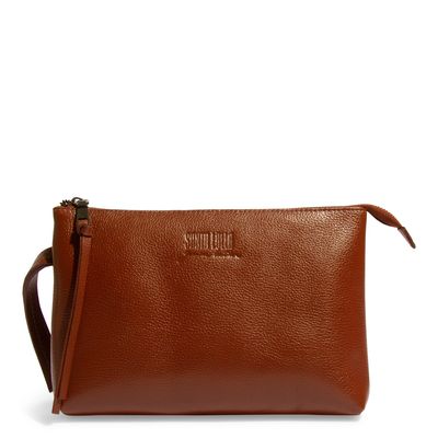 Clutch Couro Floater Marrom - Linha Genuine Leather