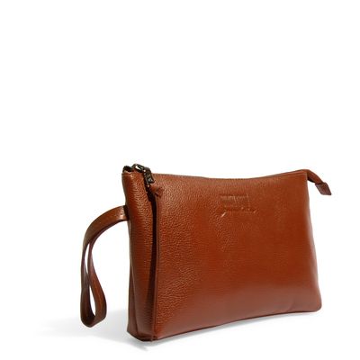 Clutch Couro Floater Marrom - Linha Genuine Leather
