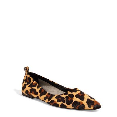Sapatilha Couro Animal Print Onça