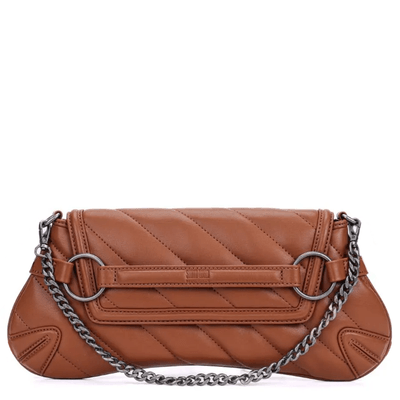 Bolsa Marrom Tiracolo Soft Alça Corrente