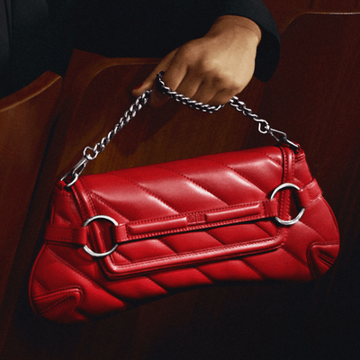 Bolsa Vermelha Tiracolo Soft Alça Corrente