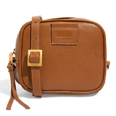 Bolsa Pequena Couro Floater Transversal Marrom