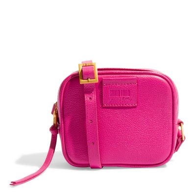 Bolsa Pequena Couro Floater Transversal Pink