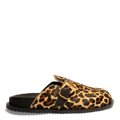 Mocassim Mule Animal print onça