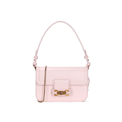 Bolsa Pequena Material Soft Rosa Candy  Alça de Ombro