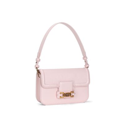 Bolsa Pequena Material Soft Rosa Candy  Alça de Ombro