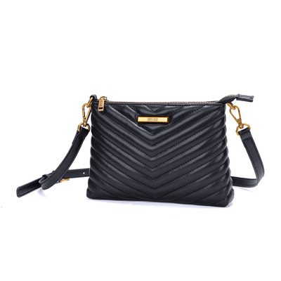 Bolsa Clutch Soft Preta Alça Transversal