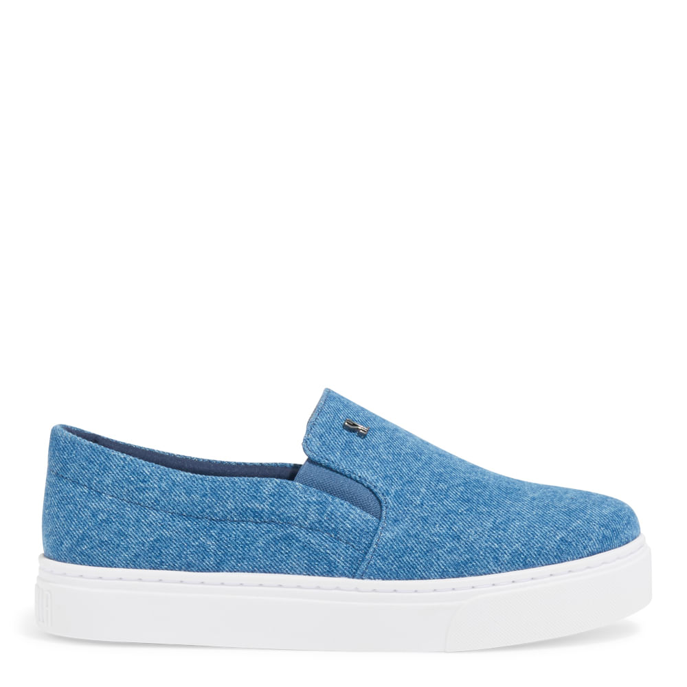 Tênis Slip On Jeans Azul Santa Lolla