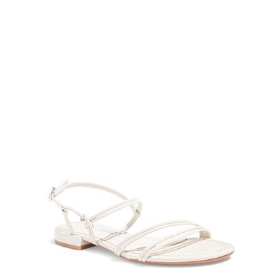 Rasteira Verniz Glossy Off White