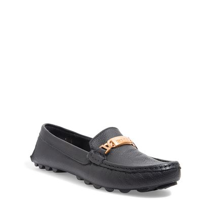Mocassim Couro Floater Camurça Preta