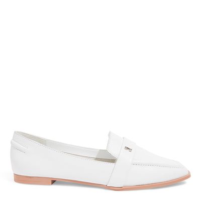 Mocassim Couro Floater Branco