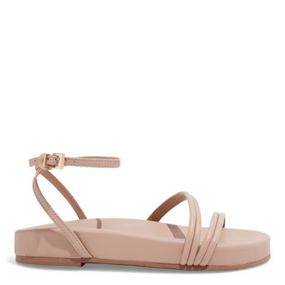 Sandália Papete Napa Soft Rosa