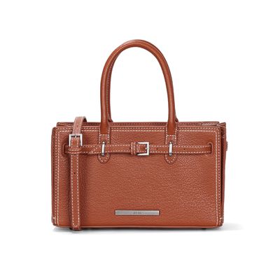 Bolsa Marrom Estruturada Floater Alça De Ombro