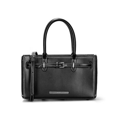 Bolsa Preta Estruturada Floater Alça De Ombro