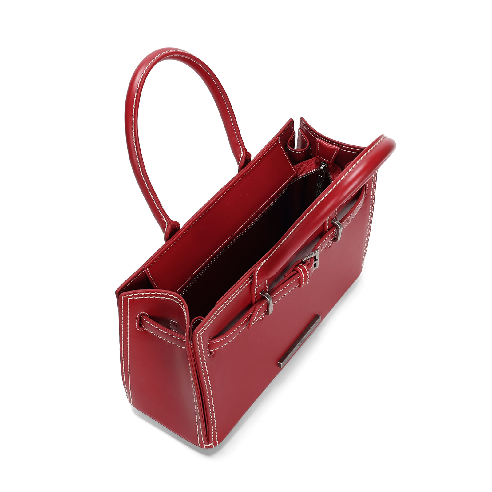 Bolsa Vermelha Cherry Estruturada Soft Alça De Ombro - Santa Bolsa Vermelha Cherry Estruturada Soft Alça De Ombro - Santa