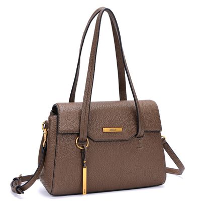 Bolsa Média Bege Floater Alça De Ombro