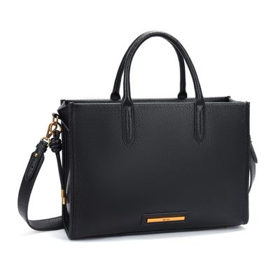 Bolsa Tote Grande Floater Preto Transversal