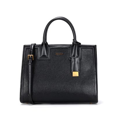 Bolsa Tote Preta Floater Pespontos Transversal