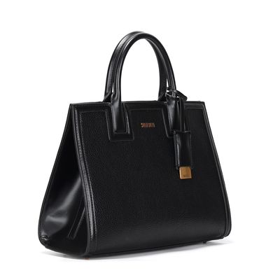 Bolsa Tote Preta Floater Pespontos Transversal