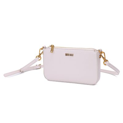 Bolsa Pequena Risco Off White Alça Transversal