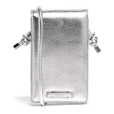 Bolsa Shoulder Bag Prata Metalizada Pequena