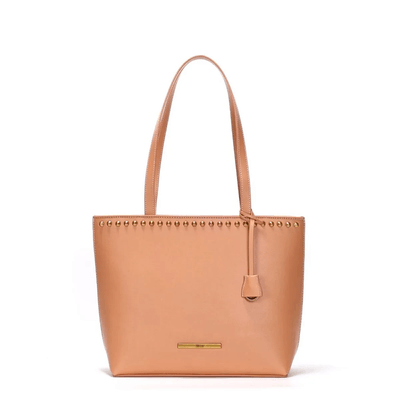 Bolsa Shopper Grande Caramelo Alça De Ombro Spikes