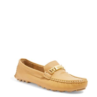 Mocassim Couro Floater Camurça Marrom