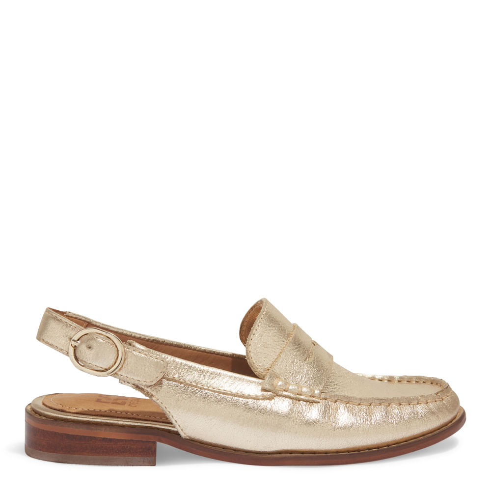 mocassim slingback