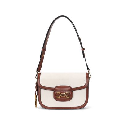 Bolsa De Ombro Off White Tramado Bridão