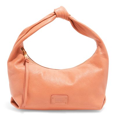 Bolsa Baguete Couro Floater Caramelo Alça Nó