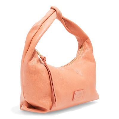 Bolsa Baguete Couro Floater Caramelo Alça Nó