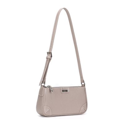 Bolsa Material Floater Bege Acizentado Alça De Ombro