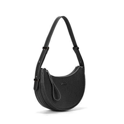 Bolsa Meia Lua Floater Preta Alça de Ombro