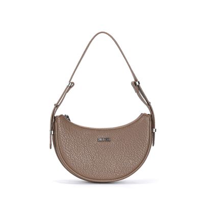 Bolsa Meia Lua Floater Bege Alça de Ombro